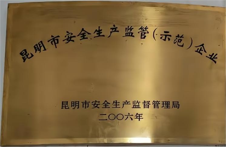 2006年昆明市安全生产监管（示范）企业